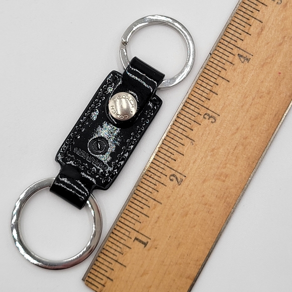Coach Accessories Coach Trigger Snap Key Ring In Black Patent